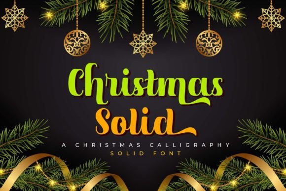 Christmas Solid: A Festive Typeface for Enchanting Editorial Designs