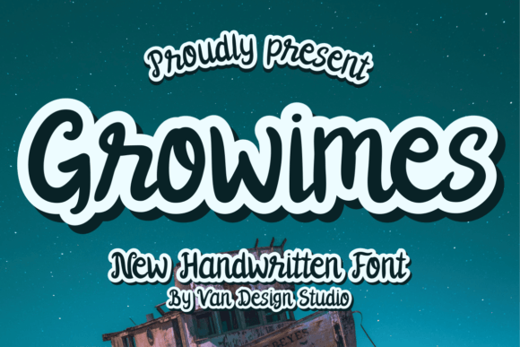 Growimes: A Handwritten Script Font for Modern Editorial Design
