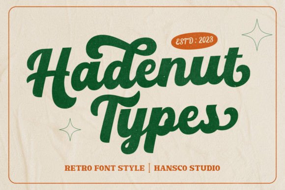 Hadenut Font: A Retro Script Typeface for Timeless Branding