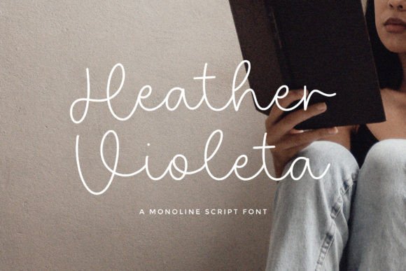 Heather Violeta: A Handwritten Font That Elevates Handmade Design