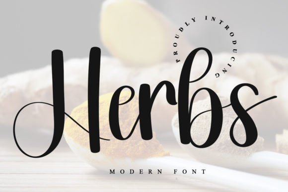 Herbs: A Refined Script Font for Modern Editorial Design