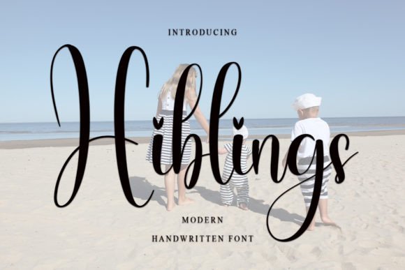 Hiblings: A Stylish Handwritten Font for Modern Editorial Design