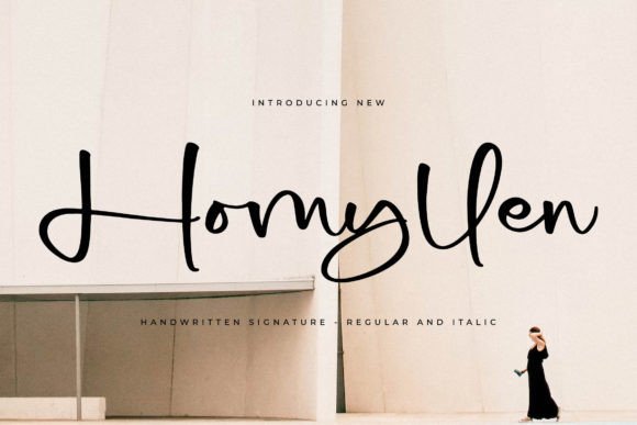 Homyllen: A Handwritten Font for Editorial Design and Digital Publishing