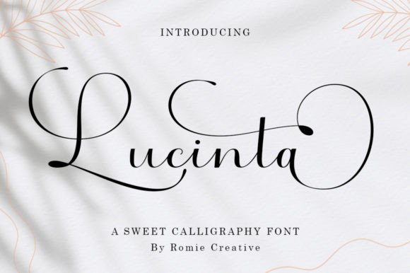Lucinta Script: A Sweet Calligraphy Font for Casual Branding & Logo Design