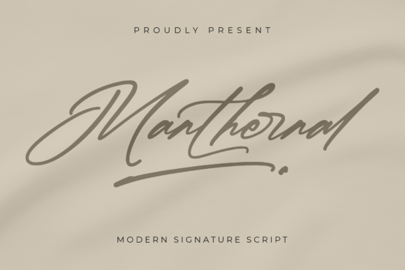 Manthernal: A Modern Script Font That Elevates Small Business Branding