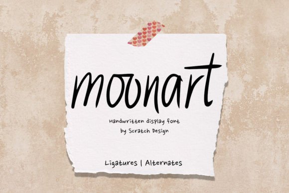 Moonart: A Handwritten Font for Authentic Digital Branding