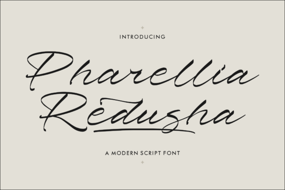 Pharellia Redusha: A Modern Luxury Script Font for Elegant Branding
