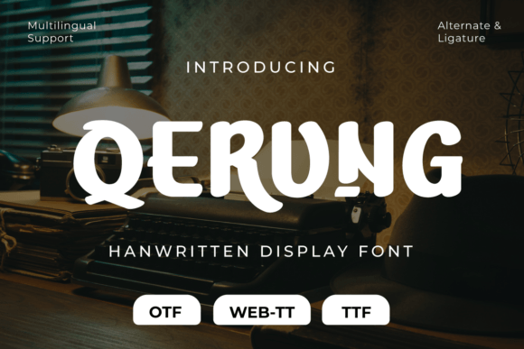Qerung Font: Elevate Your Brand with Handwritten Elegance
