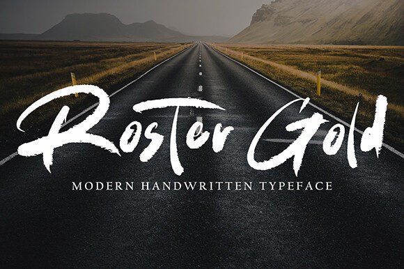 Roster Gold: A Handwritten Font That Elevates Craft and Product Design