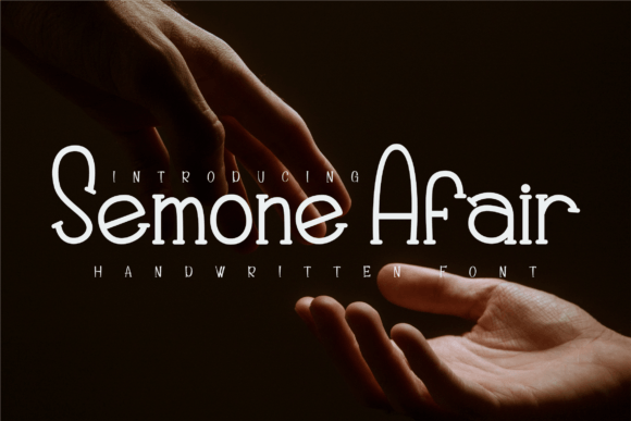 Semone Afair: A Handwritten Font for Feminine Brand Expression