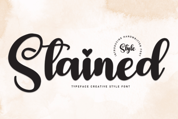 Stained Font: A Sweet, Handwritten Touch for Campaign Graphics