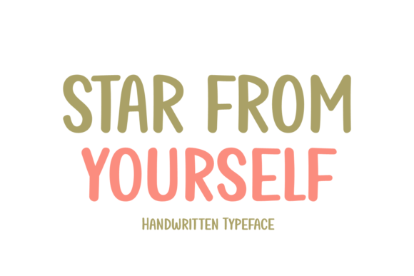 Star from Yourself: A Sweet Handwritten Font for Creative Branding Projects