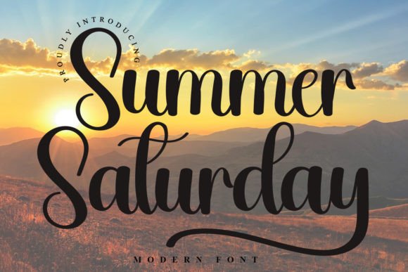 Summer Saturday: A Delicate Script Font for Elegant Editorial Design