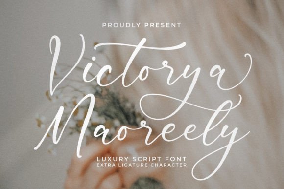 Victorya Maoreely: A Luxurious Script Font for Modern Branding Projects
