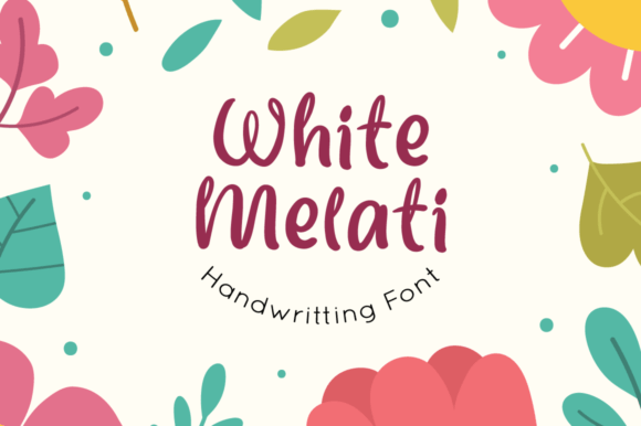 White Melati: A Playful Script Font for Editorial Design and Digital Publishing